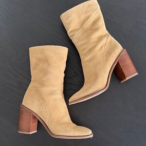 Franco Sarto Stevie suede mid calf boots